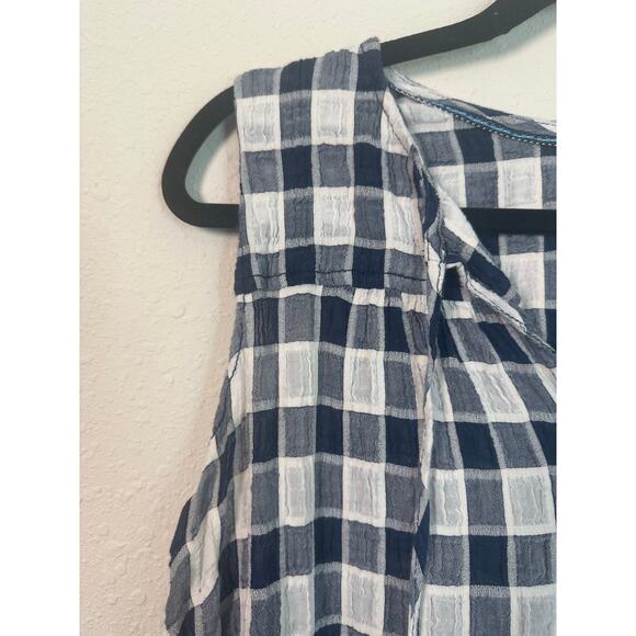 Pilcro by Anthropologie Pilcro Gingham Neve Women's 1X Tank Blouse - Picture 2 of 9